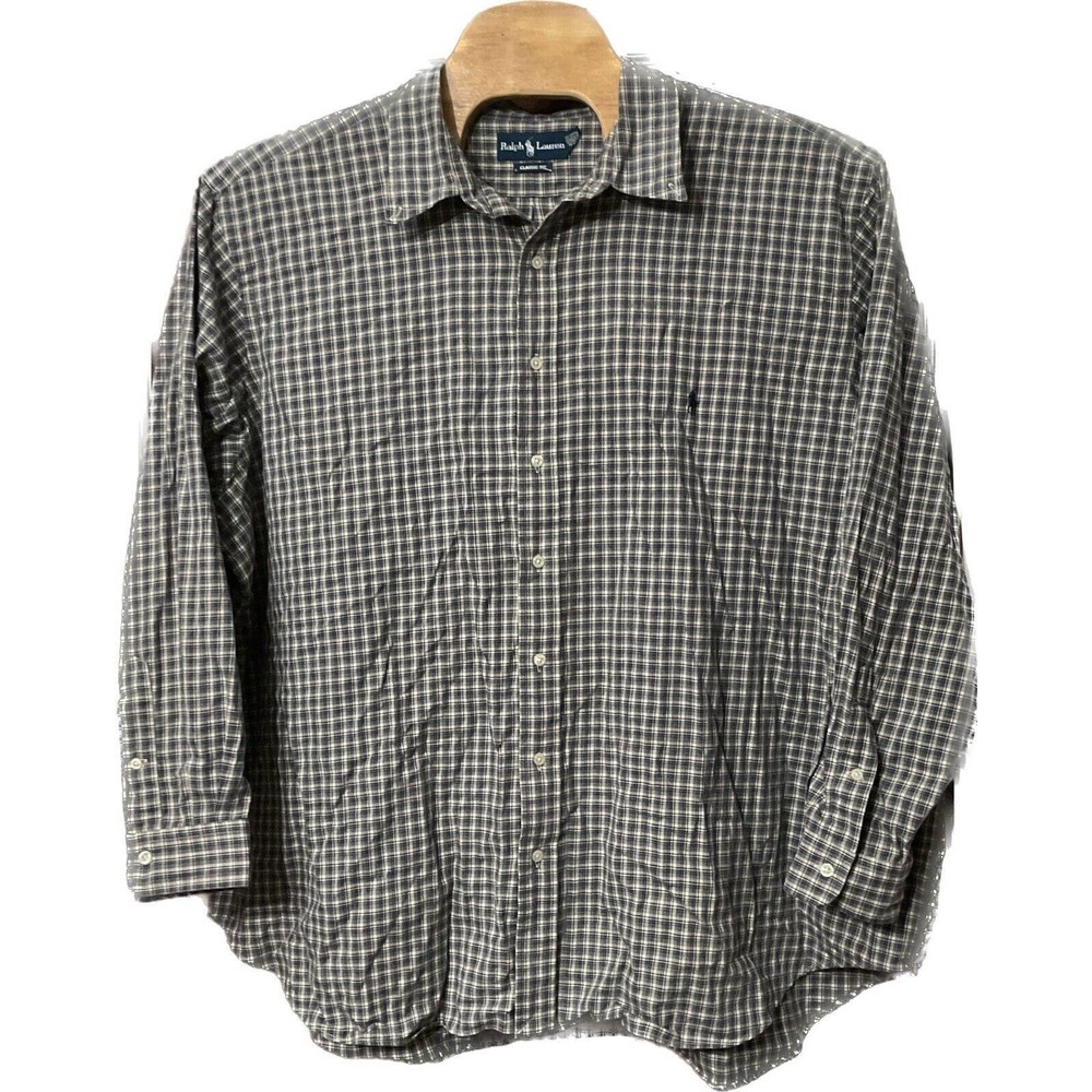 Polo Ralph Lauren Shirt Long Sleeve Button Up Dress Shirt Pony Logo Men’s Sz 4XB